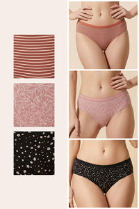 Zivame Regular Rise Full Coverage Hipster Panty (Pack of 3) - Multicolor — thumbnail 2